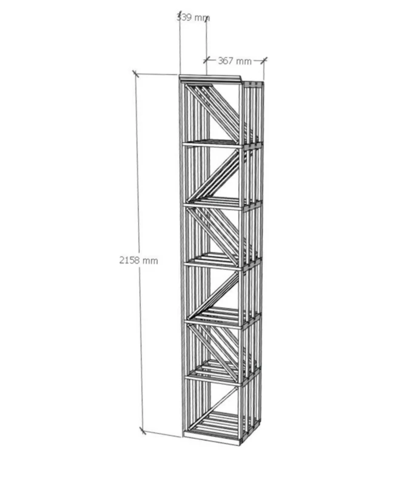 Elite Kit Rack -  Colonne Diamant 72 bouteilles - Vue 3