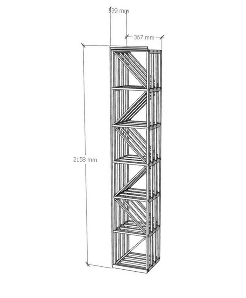 Elite Kit Rack -  Colonne Diamant 72 bouteilles - Vue 3