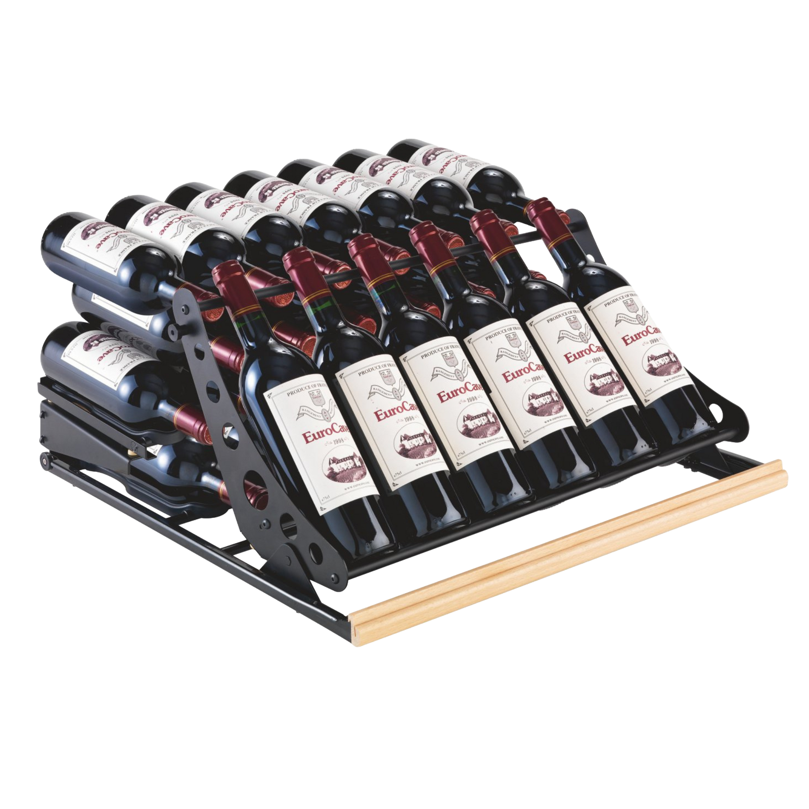 Articulated presentation shelf for ACMS
