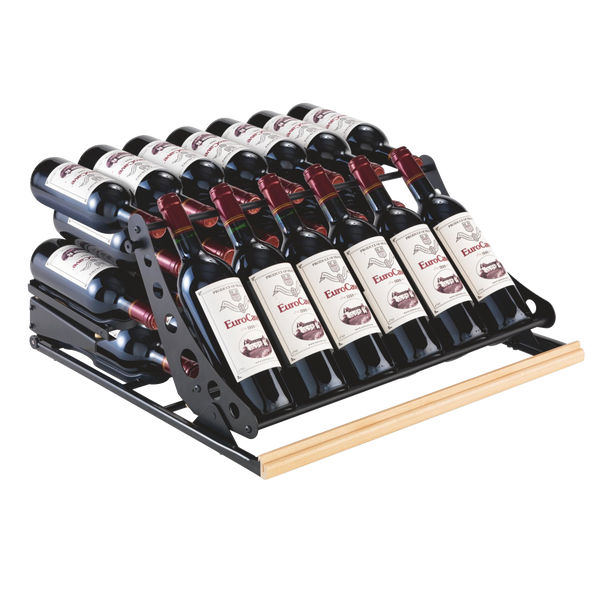 Articulated presentation shelf for ACMS