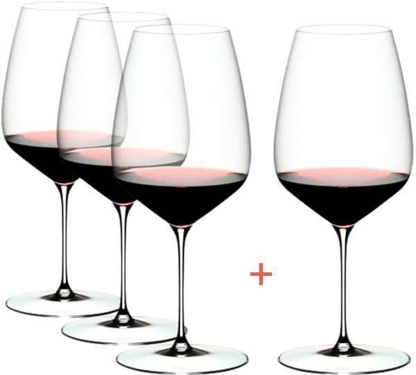 Ens. de 4 verres à Cabernet / Merlot Riedel | Série Veloce