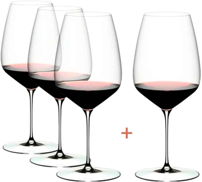 Ens. de 4 verres à Cabernet / Merlot Riedel | Série Veloce