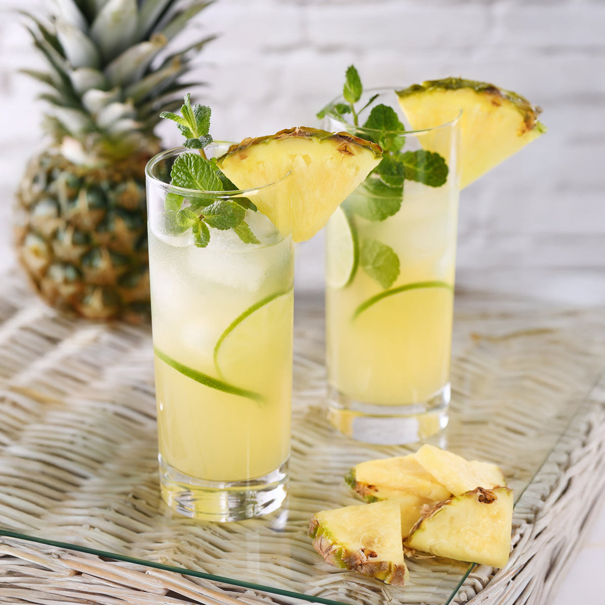 Mojito Glass & Muddler Set - Glass & Wood / Giftbox