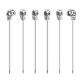Brain Freeze Skull Cocktail Picks - Stainless Steel / stainless steel / hanging box