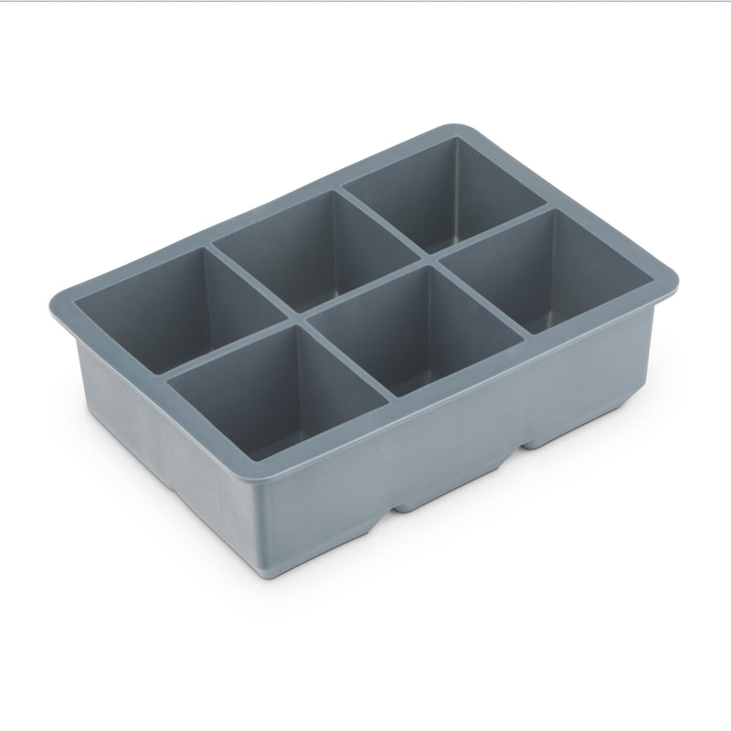 2" Extra-Large 6 Cube Ice Mould Tray - Silicone (BPA-free) / Carded