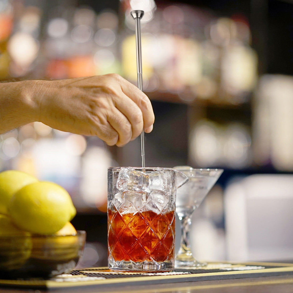 Telescopic Bar Spoon - Stainless Steel / Carded