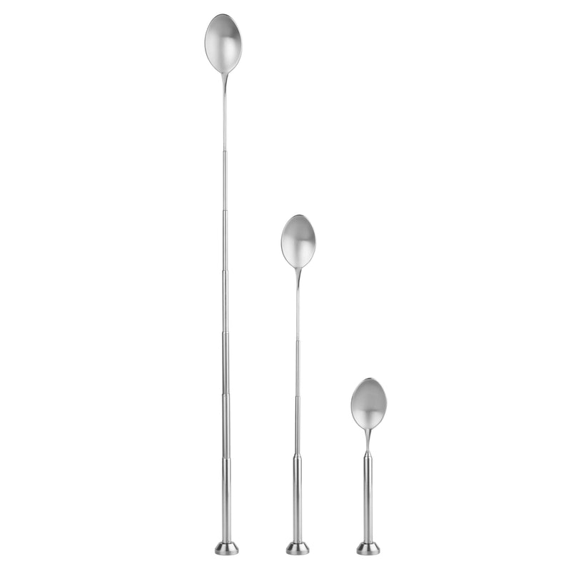 Telescopic Bar Spoon - Stainless Steel / Carded