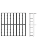 Kit Rack Classic | Standard columns · 64 bottles