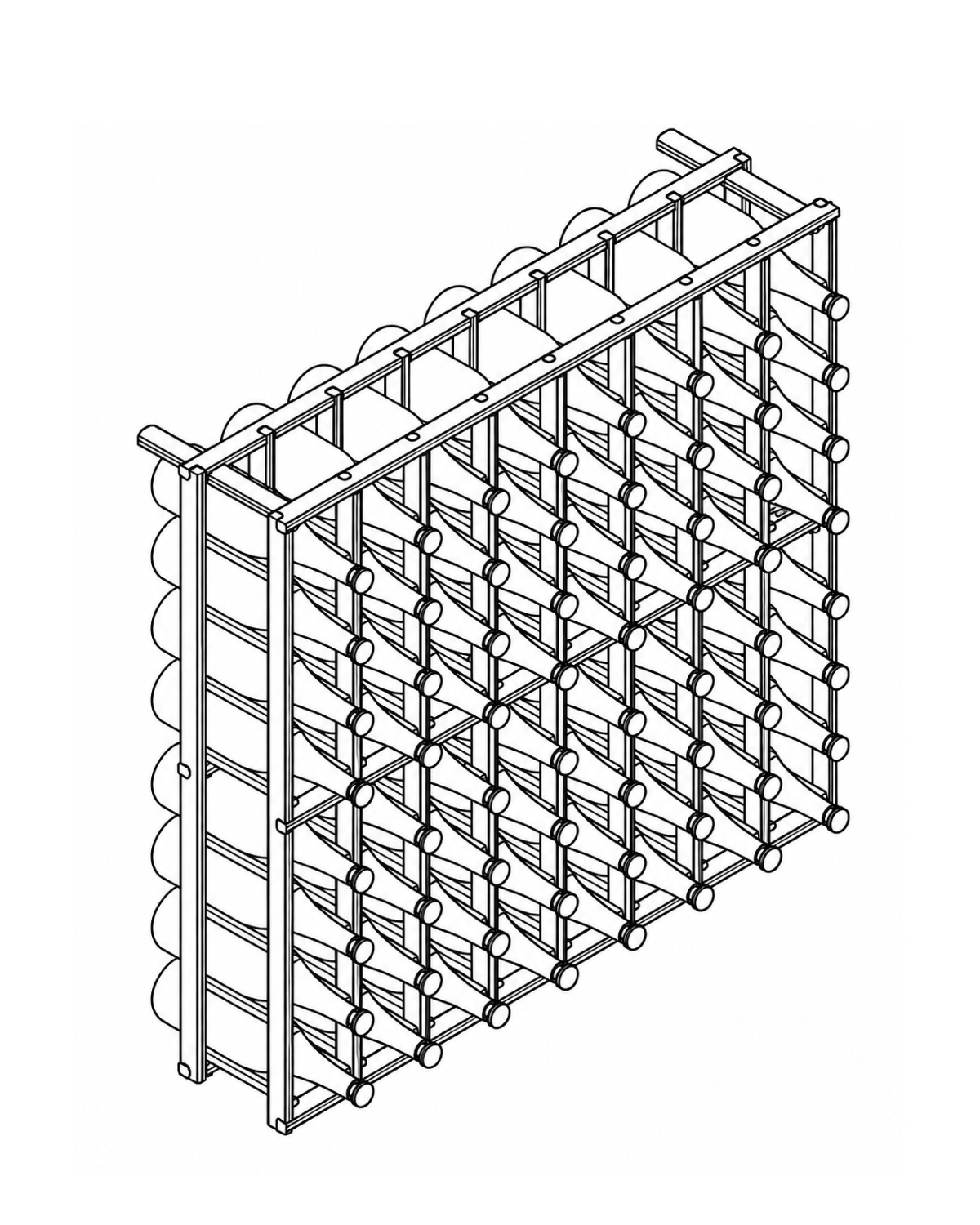 Kit Rack Classic | Standard columns · 64 bottles