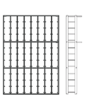 Kit Rack Classic | Standard columns · 96 bottles