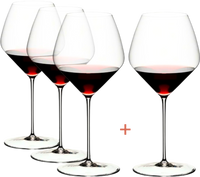 Set of 4 Pinot Noir / Nebbiolo Riedel Glasses | Veloce Series