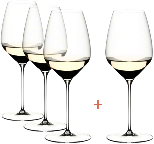 Set of 4 Riedel Riesling Glasses | Veloce Series