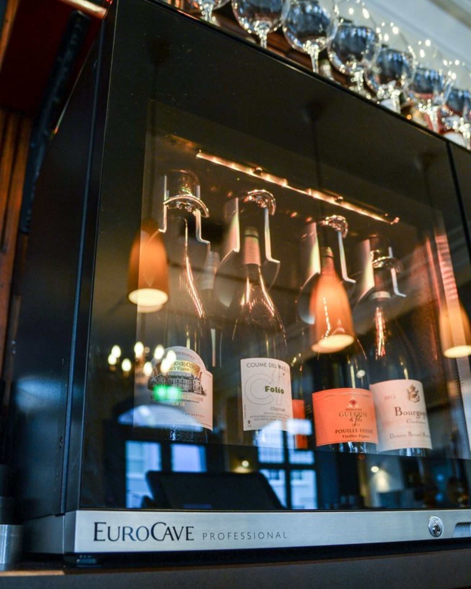 EuroCave Wine Bar 8.0 | Distributeur de vin - 8 bouteilles - Porte vitrée