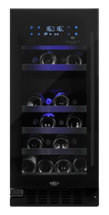WineCell'R Wine Cabinet - Black Pearl Collection | 26 Bottles - 2 Zones
