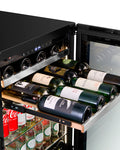 Cellier Wine Cell'R - Titanium - 2 Zones - 70 Bouteilles + 92 canettes