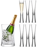 Set of 1 Bucket & 6 Champagne Flutes | Moya