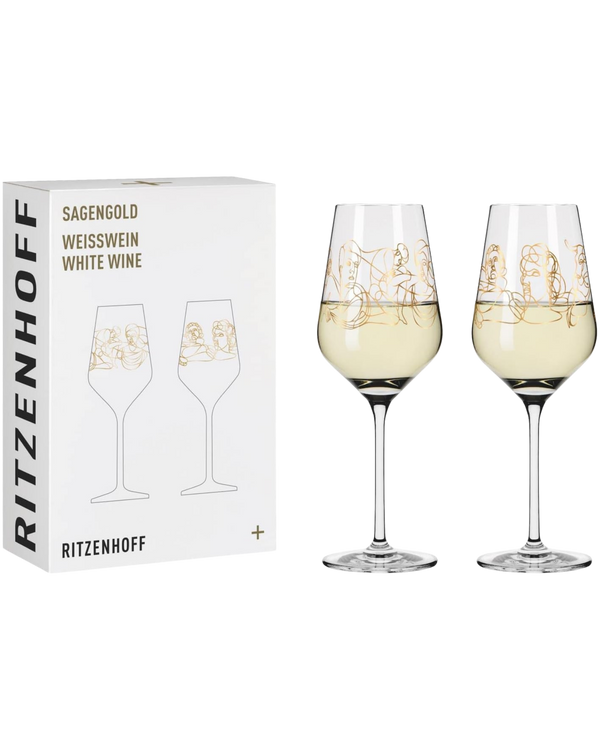 Verre Ritzenhoff | Ens. de 2 Verres 3411001 | Vin Blanc