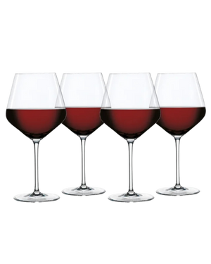 Set of 4 Spiegelau Burgundy Glasses | Style Series