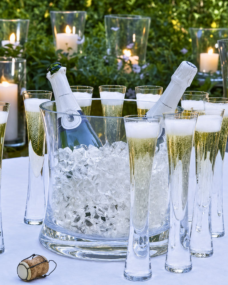 Set of 1 Bucket & 6 Champagne Flutes | Moya