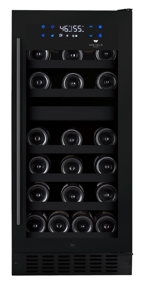 WineCell'R Wine Cabinet - Black Pearl Collection | 26 Bottles - 2 Zones