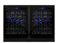 Cellier WineCell'R - Collection Black Pearl | 92 Bouteilles - 2 Zones