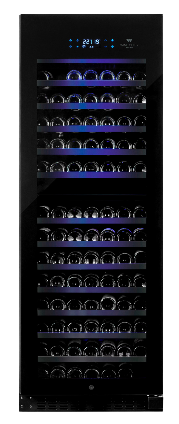 WineCell'R Wine Cabinet - Black Pearl Collection | 181 Bottles - 2 Zones