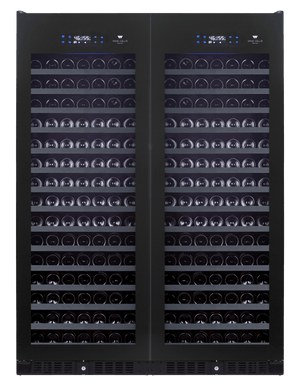 WineCell'R Wine Cabinet - Black Pearl Collection | 388 Bottles - 2 Zones