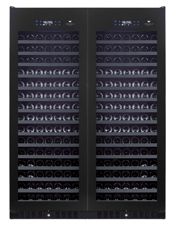 WineCell'R Wine Cabinet - Black Pearl Collection | 388 Bottles - 2 Zones
