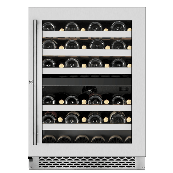 WineCell'R Wine Cabinet - Titanium Collection | 46 Bottles - 2 Zones