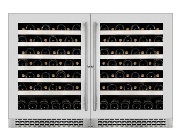 WineCell'R Wine Cabinet - Diamond Collection | 108 Bottles - 2 Zones