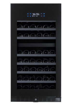 WineCell'R Wine Cabinet - Black Pearl Collection | 89 Bottles - 2 Zones