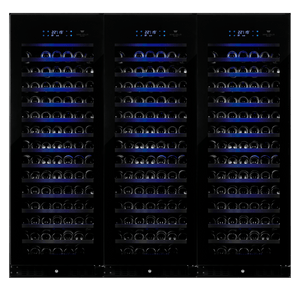 WineCell'R Wine Cabinet - Black Pearl Collection | 582 Bottles - 3 Zones