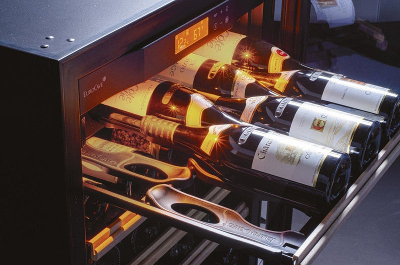 EuroCave Compact V059V3PTEC – Cellier à vin encastrable, 38 bouteilles, porte technique
