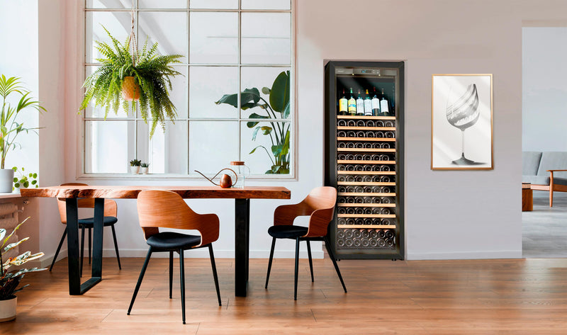 EuroCave Première VPRE2LPV11 – Cellier à vin encastrable, 166 bouteilles, porte vitrée