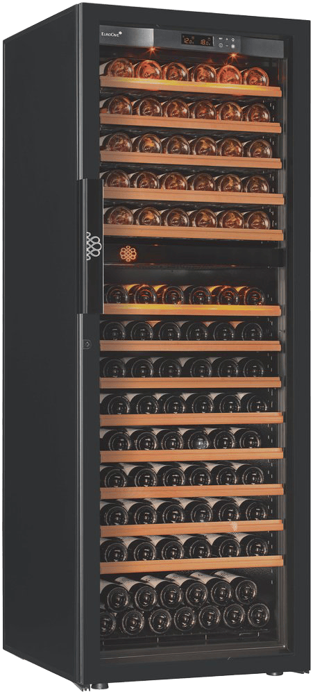 EuroCave Pure – Double-Zone Wine Cabinet, 170 Bottles, Glass Door