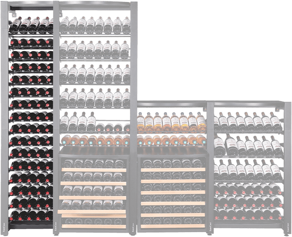 EuroCave ModuloSteel MS1-L40 Wine Rack | Steel Column for 85 Bottles