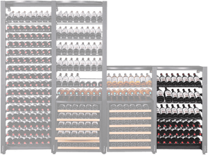 EuroCave ModuloSteel MS1DEMI Wine Rack | Half-Column Steel for 72 Bottles
