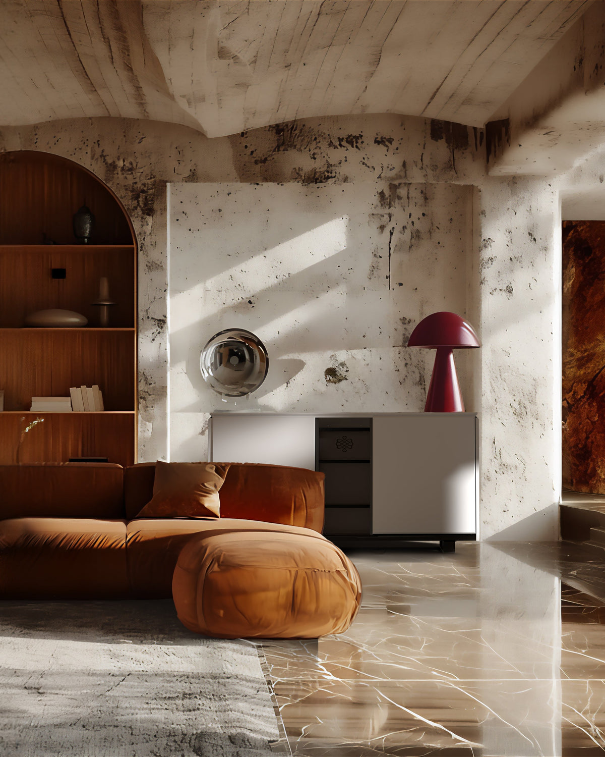 EuroCave Harmonie DHAWSCPP - white body, smoked brown niche, solid door