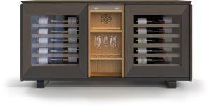 Cellier EuroCave | Gamme Harmonie | 50 bouteilles - Porte Vitrée