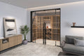 Elite Kit Rack - Colonne Simple Demi-Bouteille Modulable en Acajou