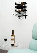 Support à Verres à Vin Mural - Série W - 4 Verres