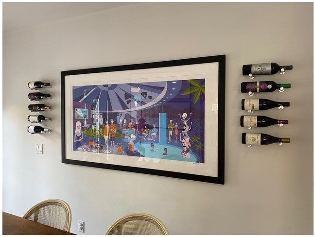 Support à Vin Mural - Série Vino Pin - 1 bouteille