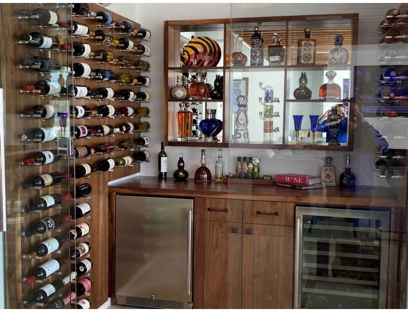 Rallonge de Support à Vin Mural - Série Vino Pin - 1 bouteille