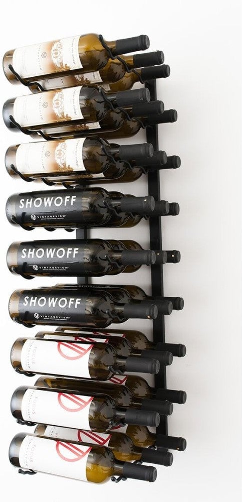 Wall-Mounted Wine Rack 27 Bottles - W Series - Vintage View