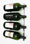 Support à Vin Mural Magnum - Série W - 4 Bouteilles