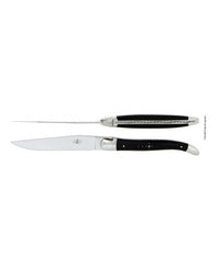 Set of 2 Laguiole Table Knives - Ebony