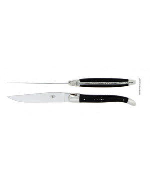 Set of 2 Laguiole Table Knives - Ebony
