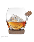Restored Verre à Whisky avec Porte Cigare