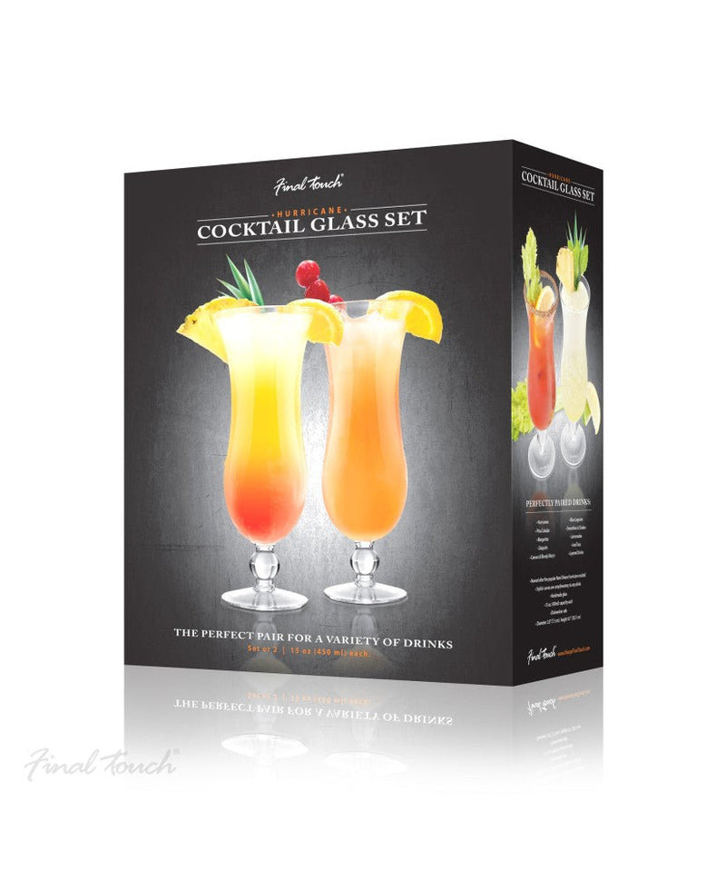 Restored Ensemble de 2 verres à cocktail Hurricane