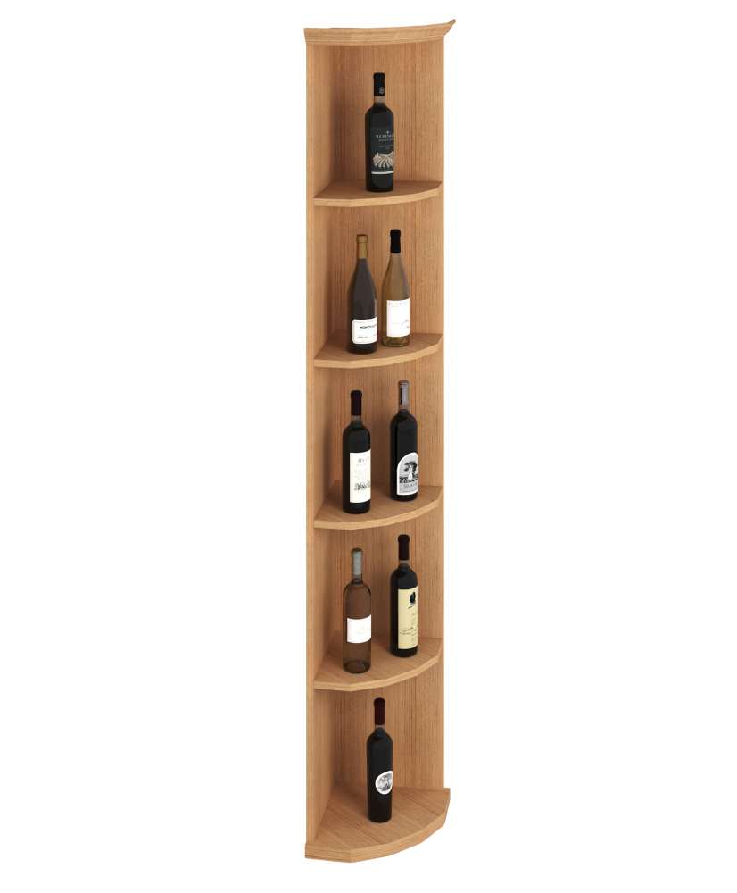 Elite Kit Rack - Étagère de Coin Modulable en Acajou